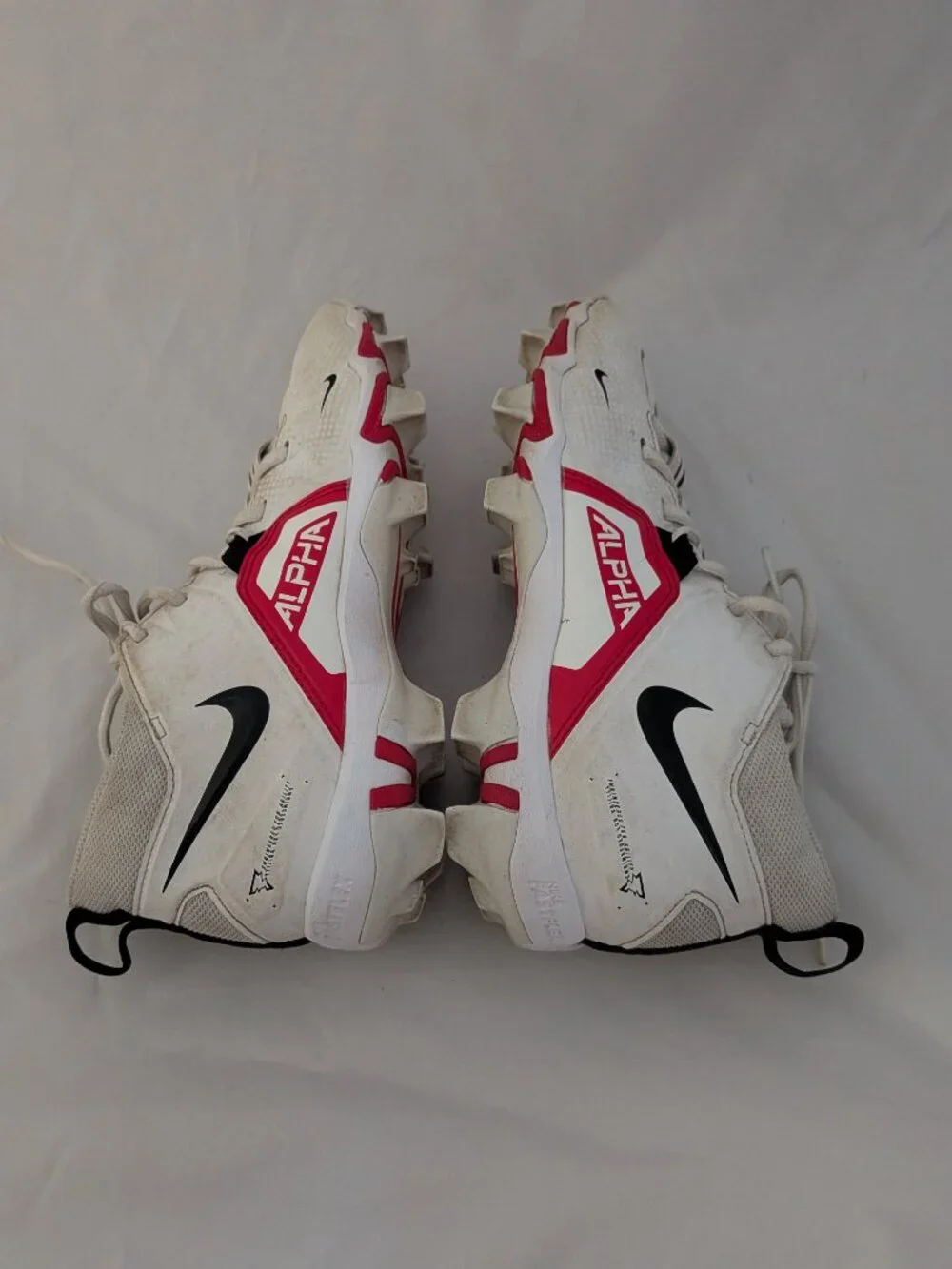 Nike Alpha Menace Shark Mens Black Football Cleats Size 8.5
